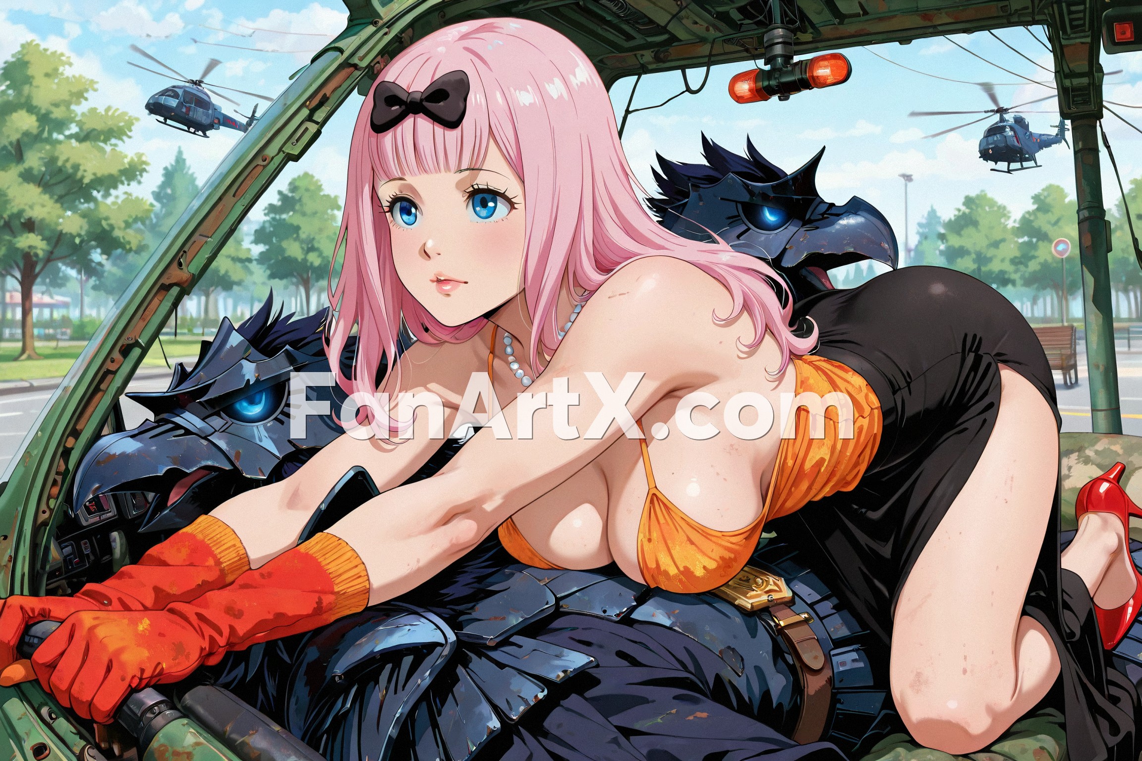 Chika Fujiwara fanart - kaguya sama love is war character 1625257